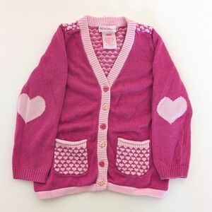 Design History long sleeve pink button up cardigan sweater size 18 months